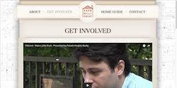 A screenshot of the Save Hillcrest! Get Involved Page